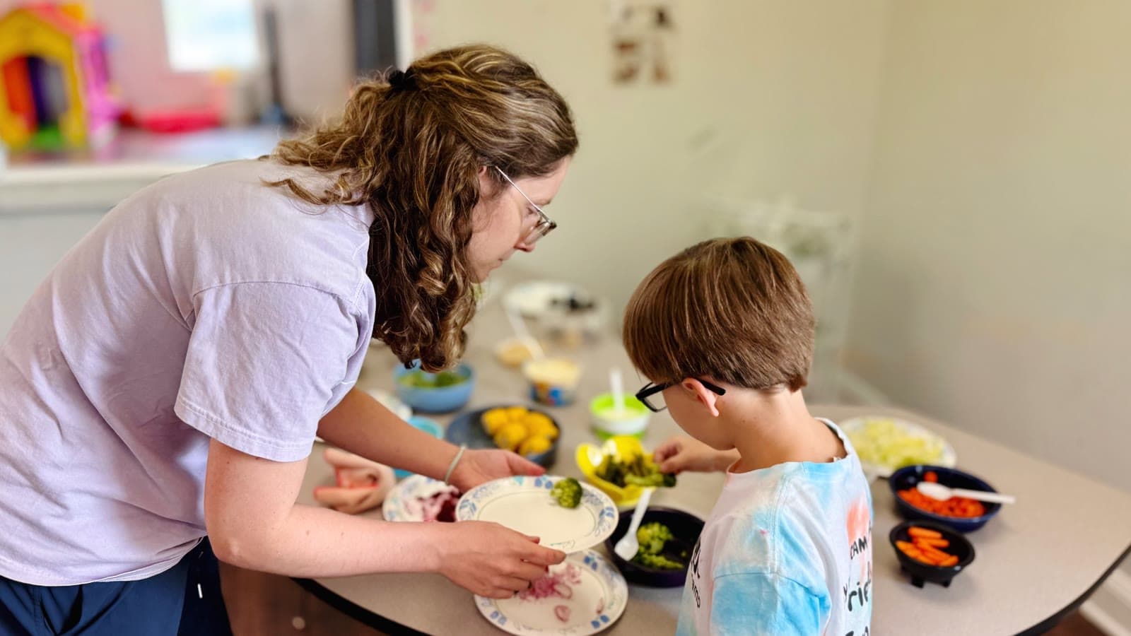 A child in group services at Midsouth Therapy Group